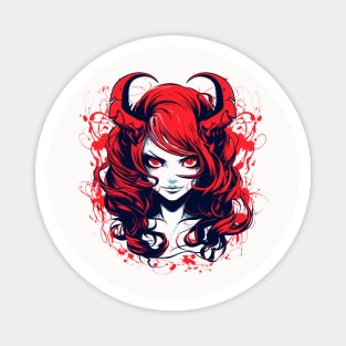 Anime Demon Girl Design Magnet